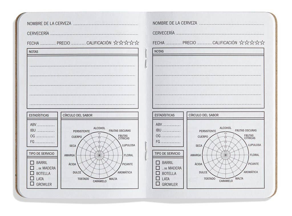 33 Books Co. - Vendita all'ingrosso Diari/agende - 33 diari di degustazione di cervezas (in spagnolo)1