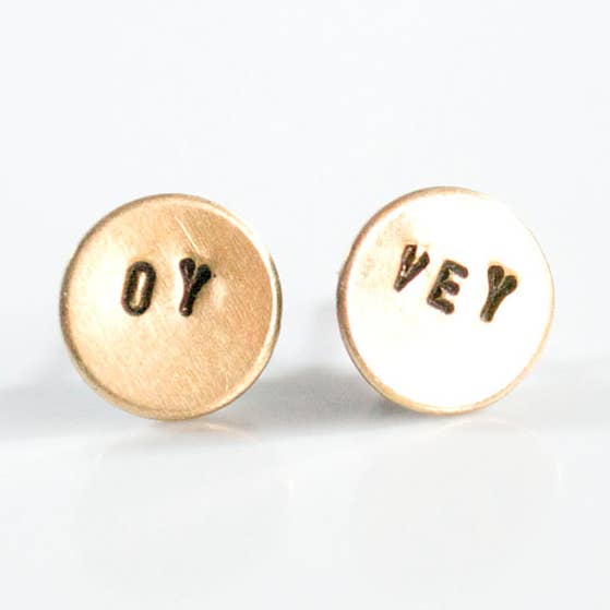 OY VEY earrings for wholesale by Grey Theory Mill