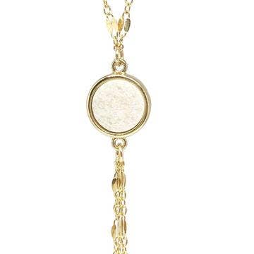 Druzy Crystal Lariat ketting voor wholesale door Aina Bloom