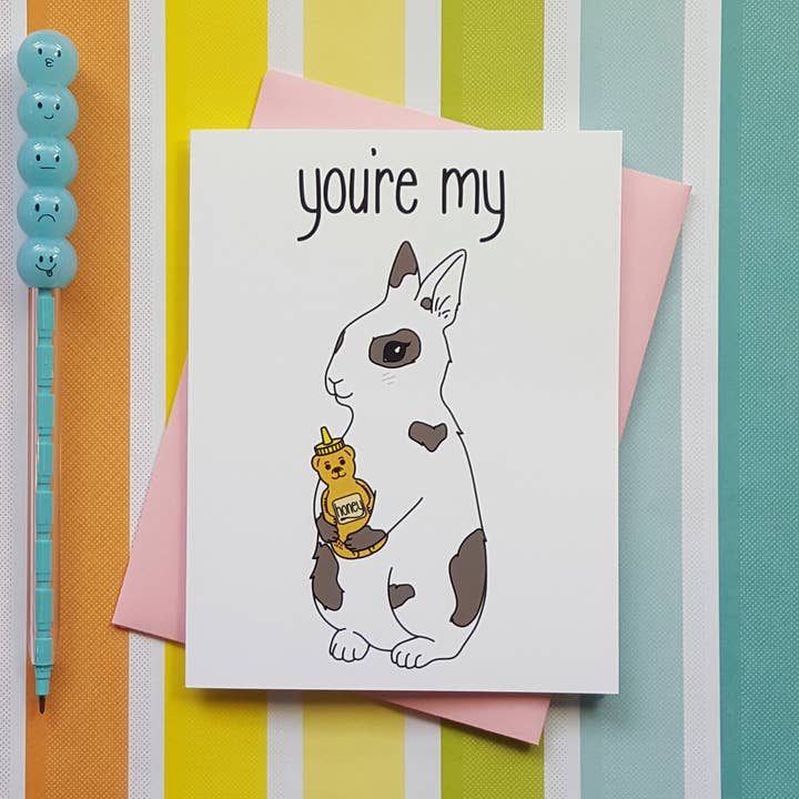 Honey Bunny Card for wholesale by These Things