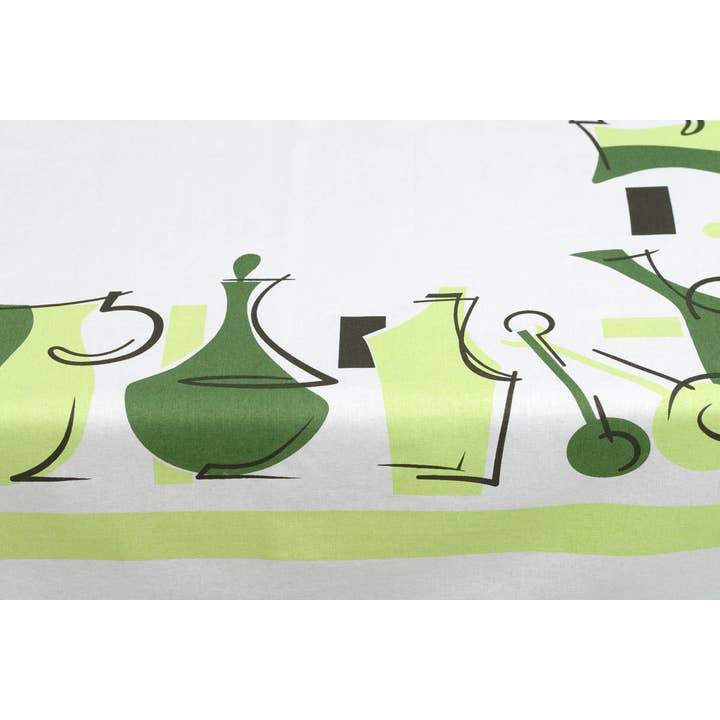 Red and White Kitchen Company - Vente Nappes - Nappe en coton de style moderne mi-siècle2