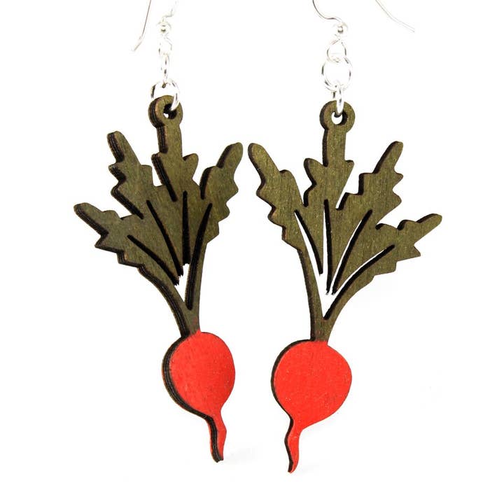 Boucles d'oreilles Radis pour la vente par Green Tree Jewelry