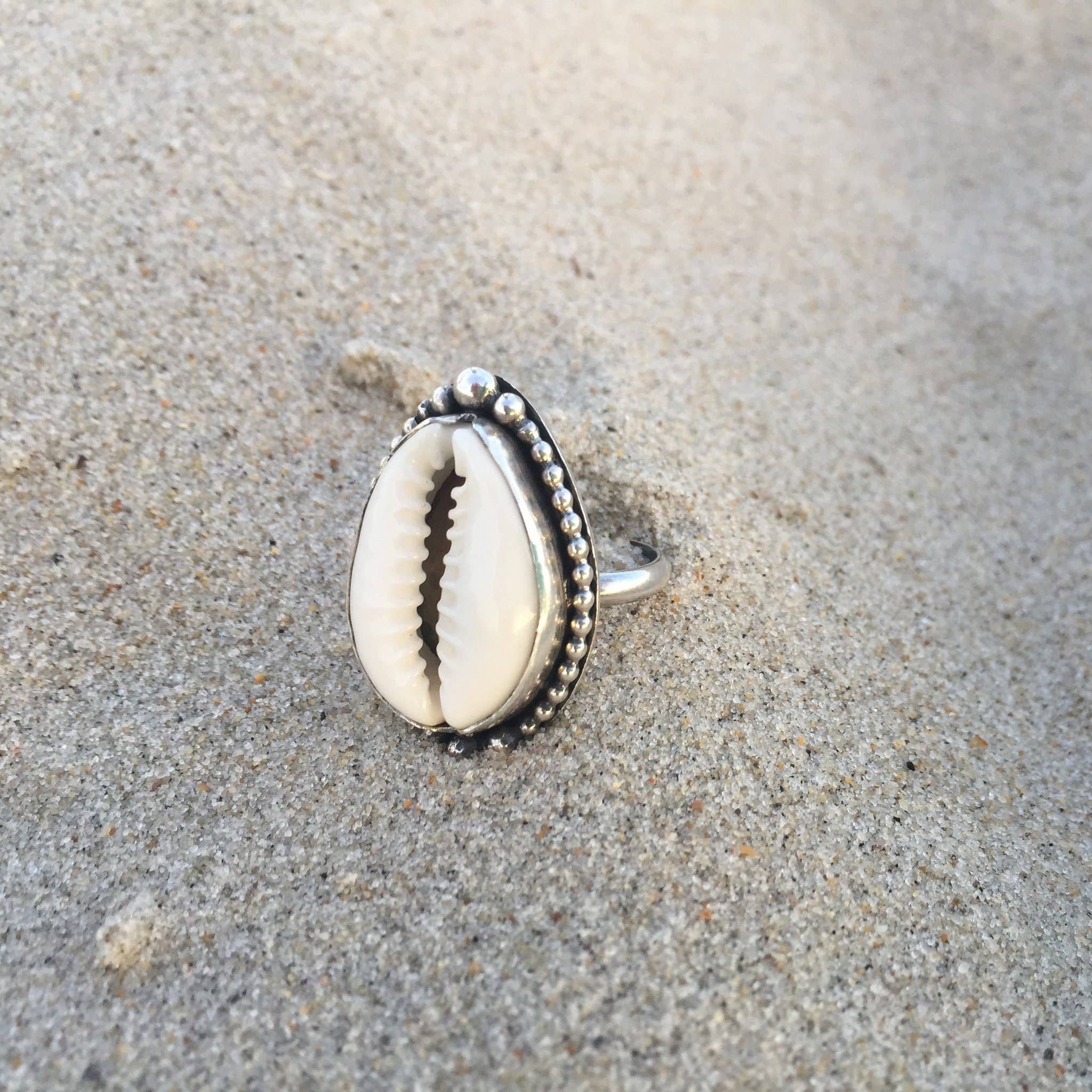 Indigo Moon Jewels - Wholesale Cocktail/Statement Ring - Cowrie Shell Ring0