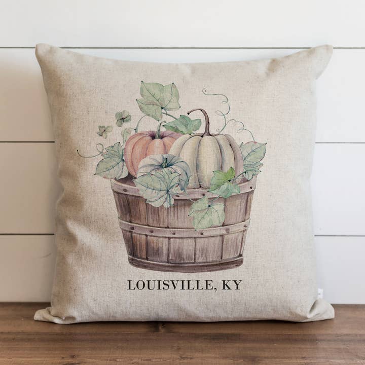 Pumpkin Basket Custom Pillow Cover for wholesale by Porter Lane Home