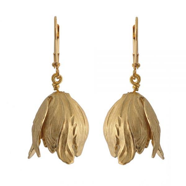 We Dream in Colour - Wholesale Hangende/ronde oorbellen - Oorbellen met tulpenbloemen0