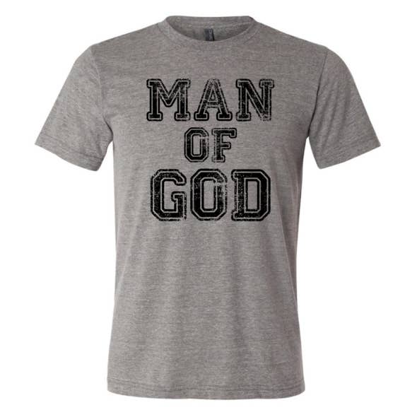 T-shirt Homme de Dieu - Col rond gris pour la vente par A Quiver Full