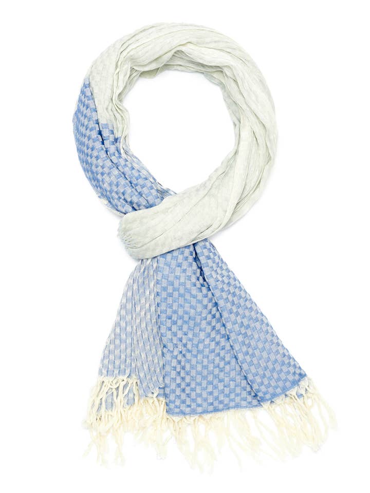 Cascade Float - Blau für den Großhandel von Indigo Handloom