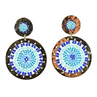 NARA HANDMADE JEWELRY - Wholesale Dangle Earrings - Blue Star Earrings0