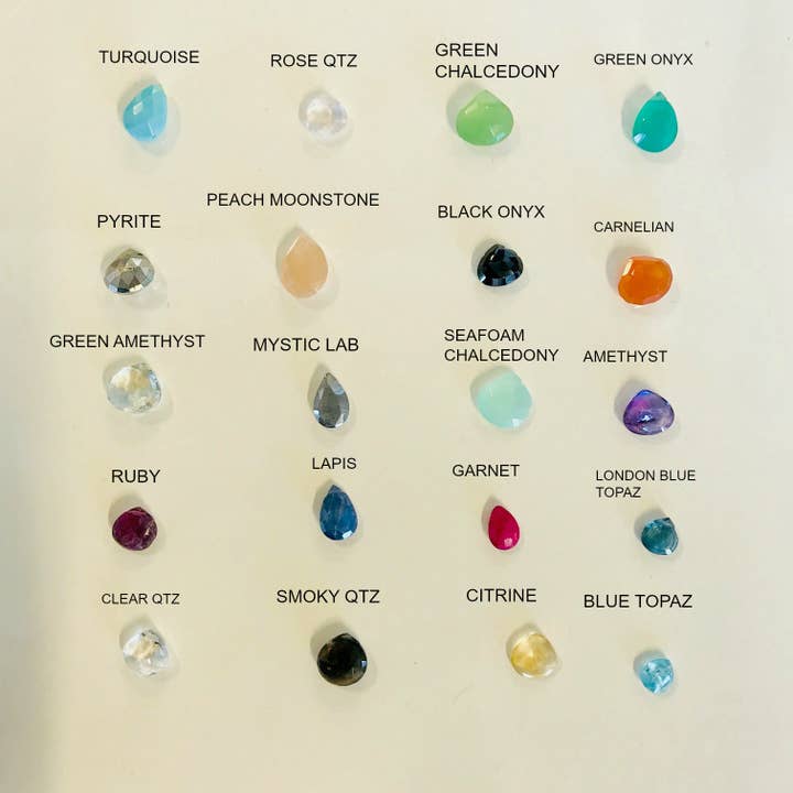 Sonya Renee Jewelry - Wholesale Pendant/Charm Necklace - Dottie Gold Chain Pendant Necklace - Semi-Precious Stone3