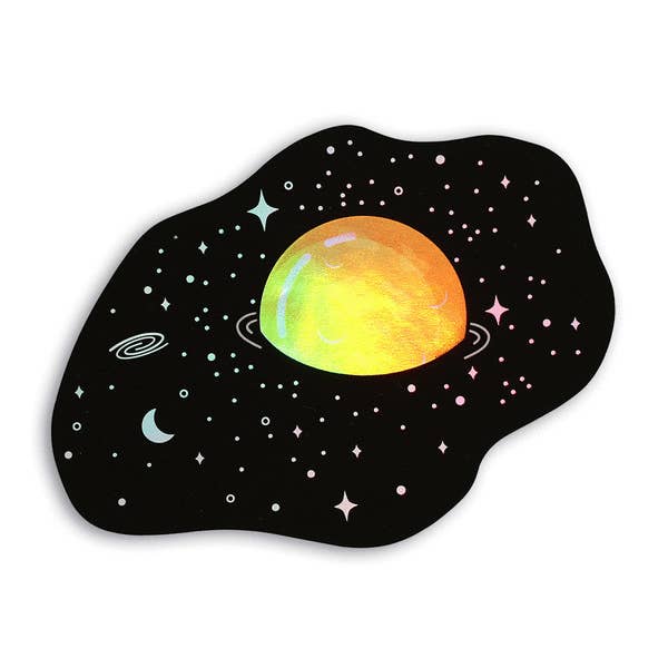 Adesivo olografico con pianeta uovo per la vendita all'ingrosso da parte di Compoco