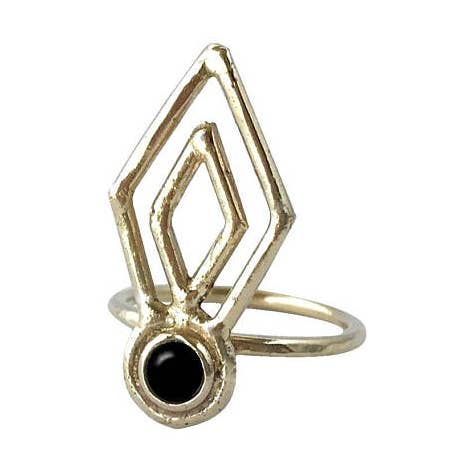 Delirium Ring Med Sort Onyx for engroshandel hos Therese Kuempel Jewelry