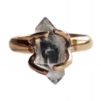 Gold Quartz Ring for wholesale by Sweet 1985