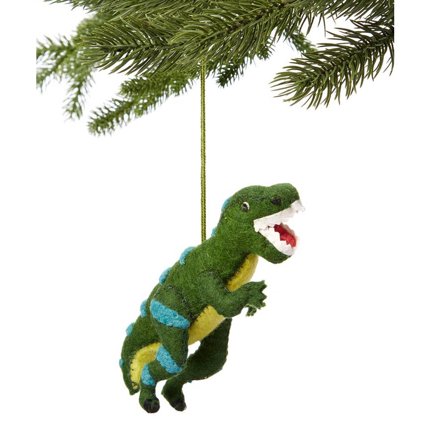 Silk Road Bazaar - Wholesale Ornament - Green T-rex Ornament