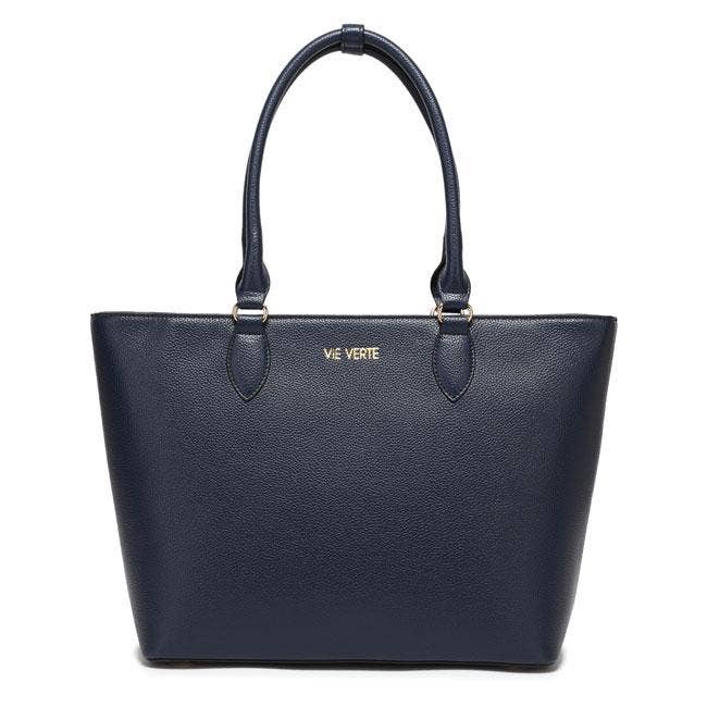 Classic Tote - Navy Blue for wholesale by Vie Verte