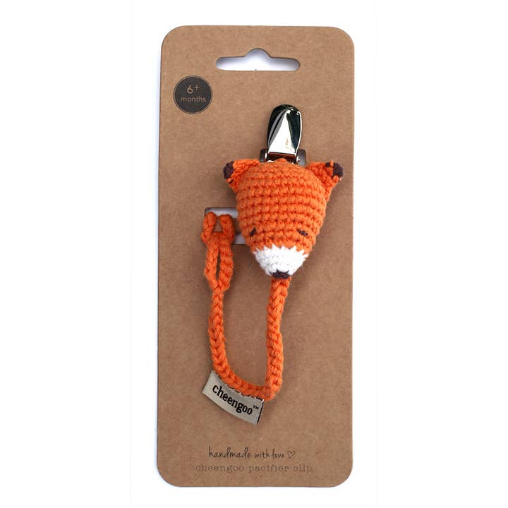 Fox Pacifier Clip for wholesale by Cheengoo