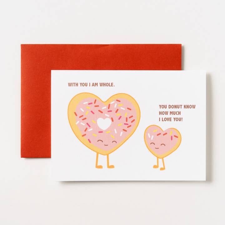 Donut Love wenskaart voor wholesale door ILOOTPAPERIE