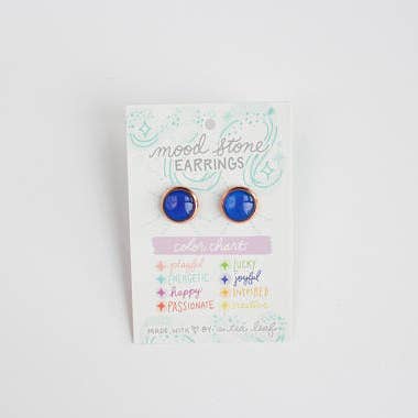 A Tea Leaf Jewelry - Wholesale Stud/Post Earrings - Changing Color Mood Stone Earrings