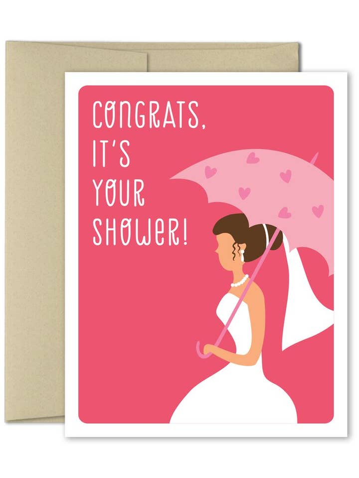 Bridal Shower Greeting Card for wholesale by The Imagination Spot
