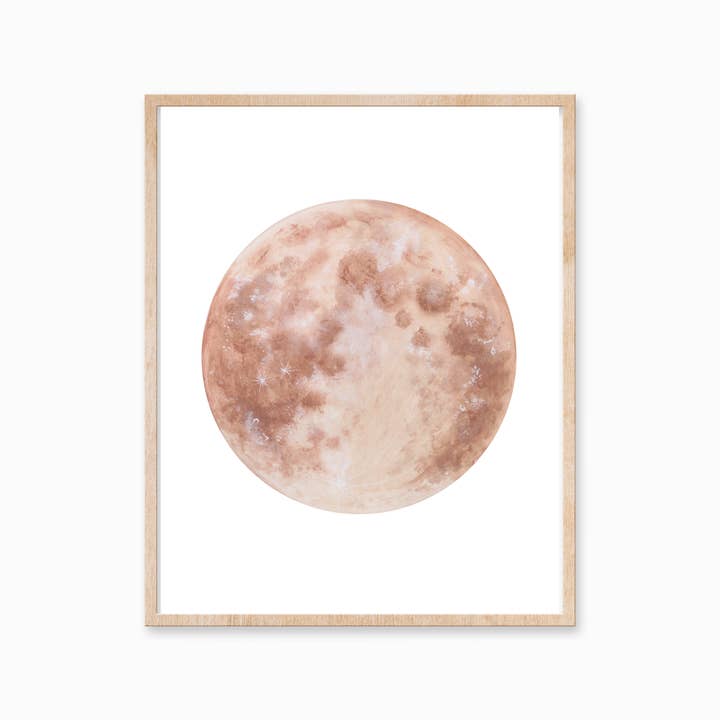 Warm Moon Art Print 11X14 for wholesale by Katelyn Morse Art