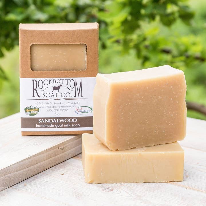 Rock Bottom Soap - Wholesale Bar Soap - Sandalwood Goat Milk Soap0