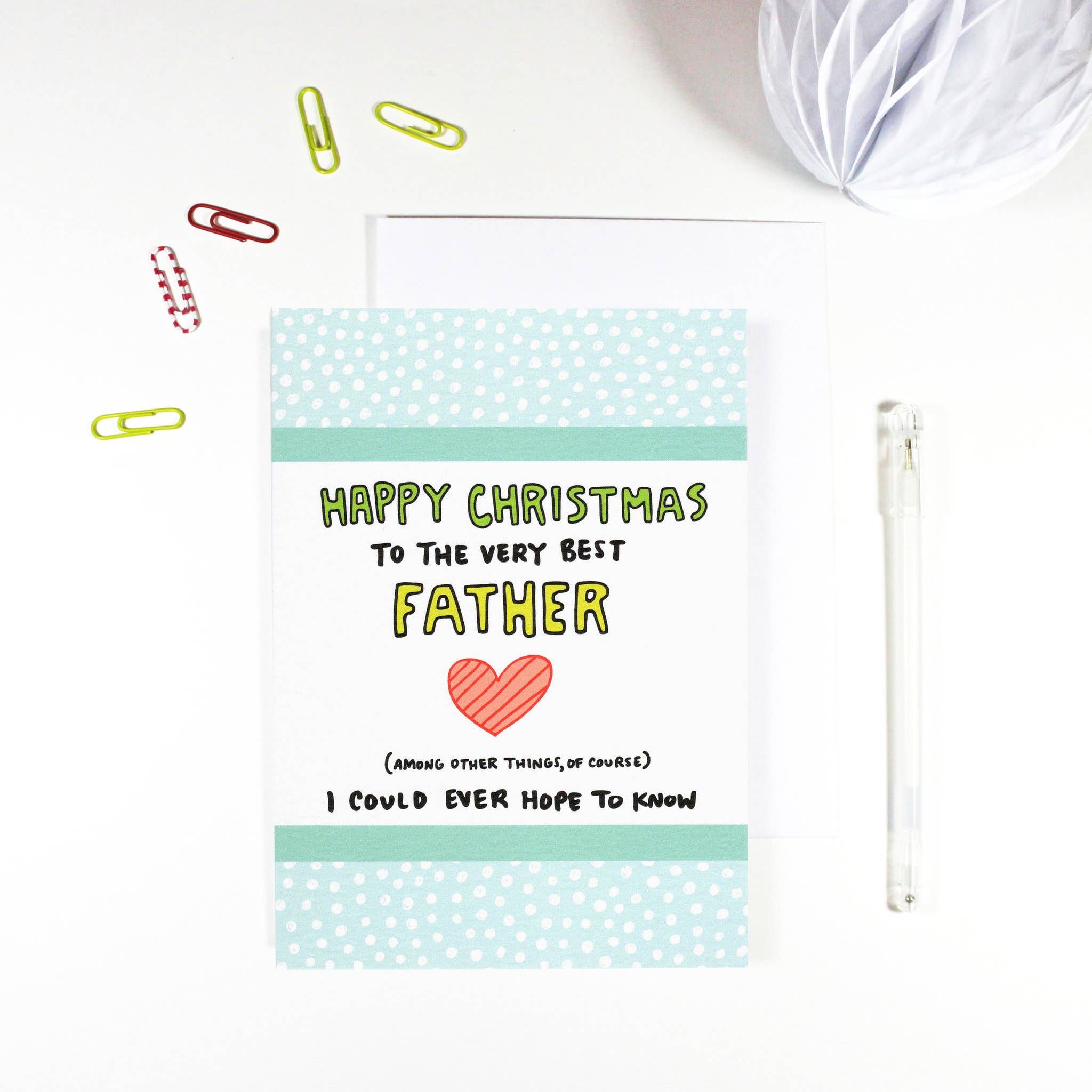 REMOVED BRAND - Wholesale Christmas Card - Happy Christmas Father Card0