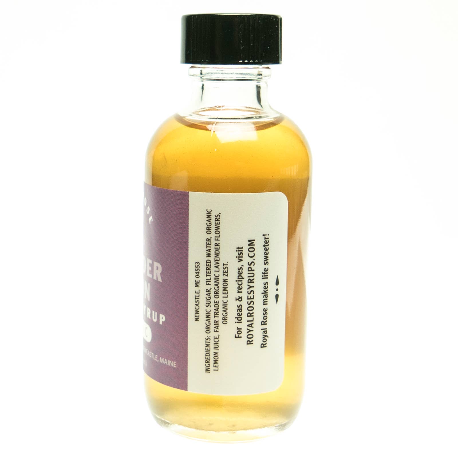 Royal Rose Syrups - Wholesale Cocktail Mix/Syrup - Lavender-Lemon Organic Simple Syrup 2oz1
