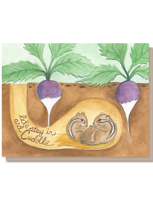 Stay In and Cuddle Card for wholesale by The Lavender Whim