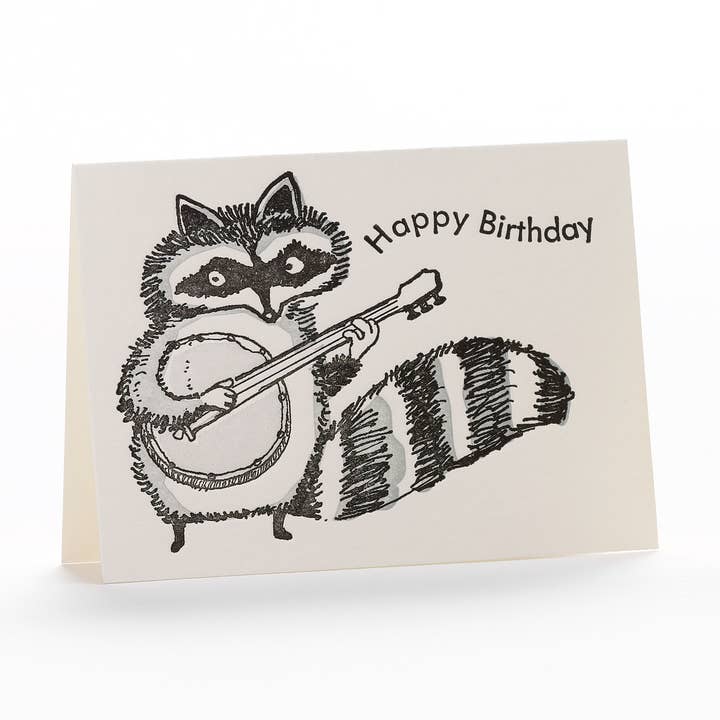 Mini card Raccoon for wholesale by Ilee Papergoods