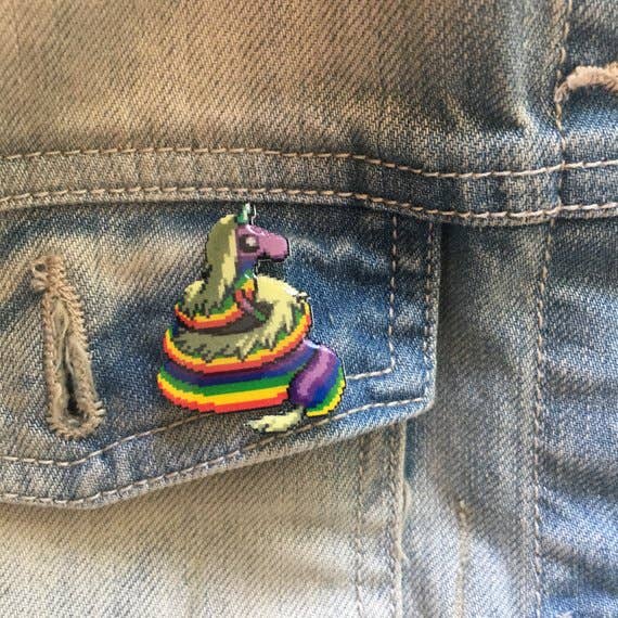 Lady Rainicorn Pin for engroshandel hos 8-Bit Zero