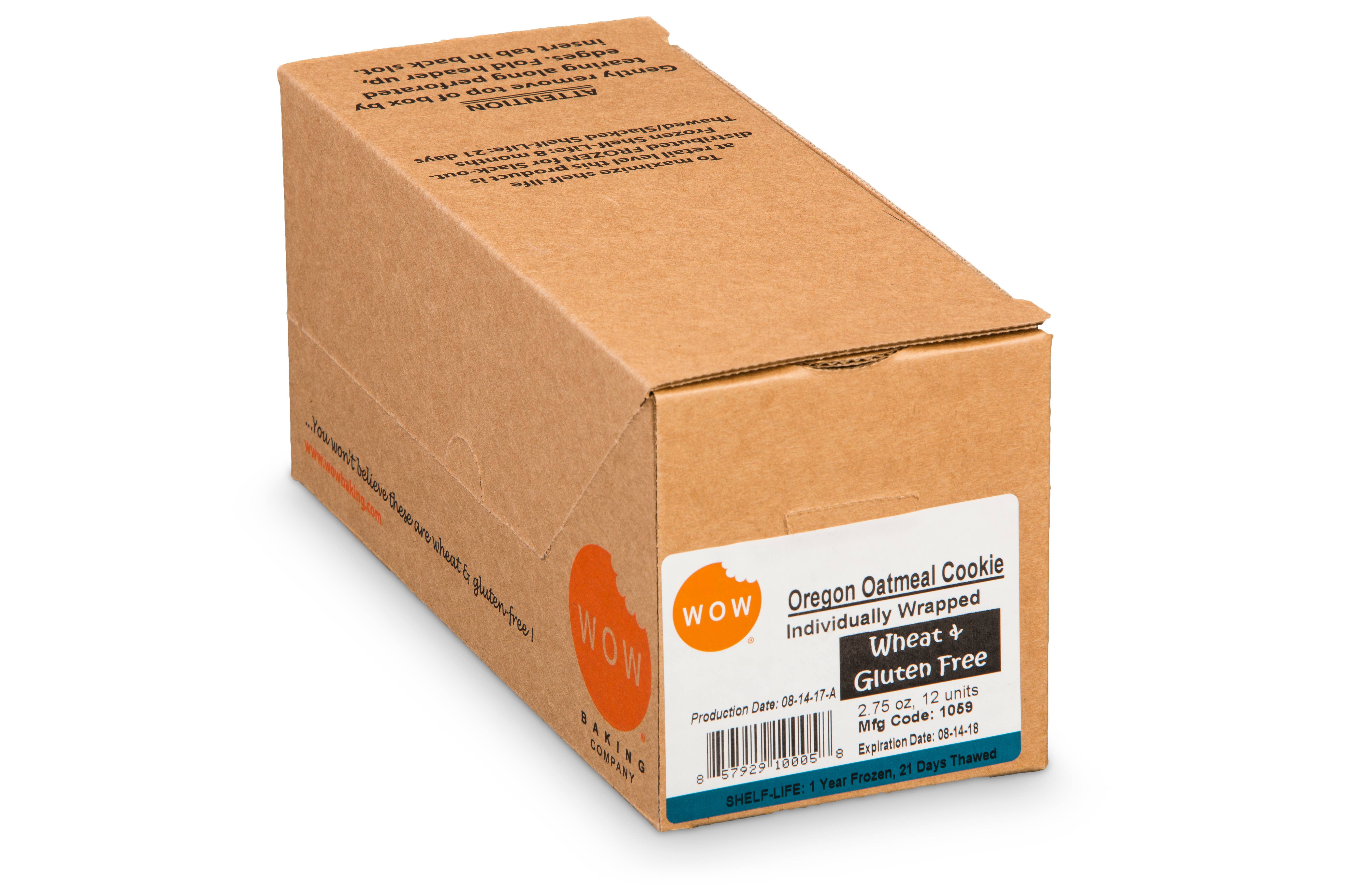WOW Baking Company - Wholesale Cookie - Gluten-Free Oregon Oatmeal Cookie Bakery Singles2