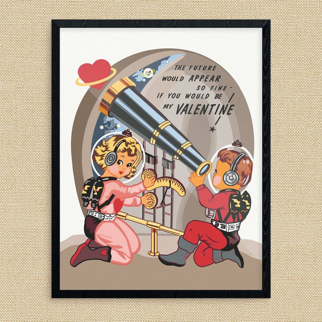 Fridgedoor - Wholesale Art Print - 11'' x 14'' The Future Would Appear So Fine Valentine Print0
