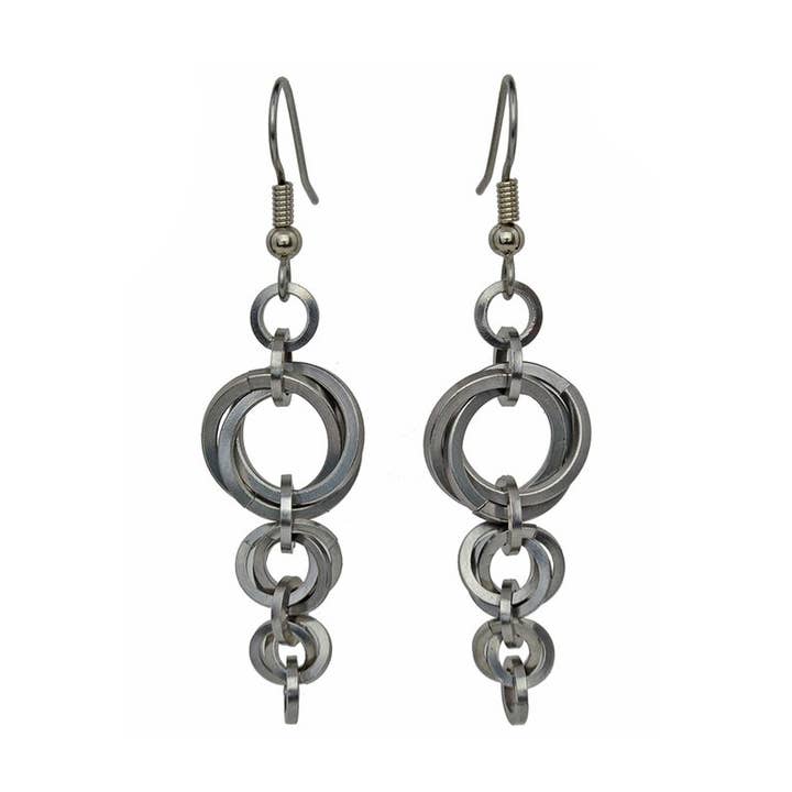 Vortex Comet Earrings for wholesale by Rebeca Mojica Jewelry