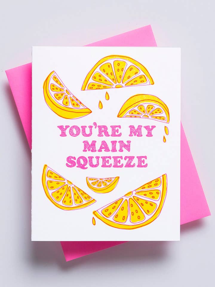 Main Squeeze - Happy Anniversary Card - Funny Greeting Card for wholesale by Richie Designs
