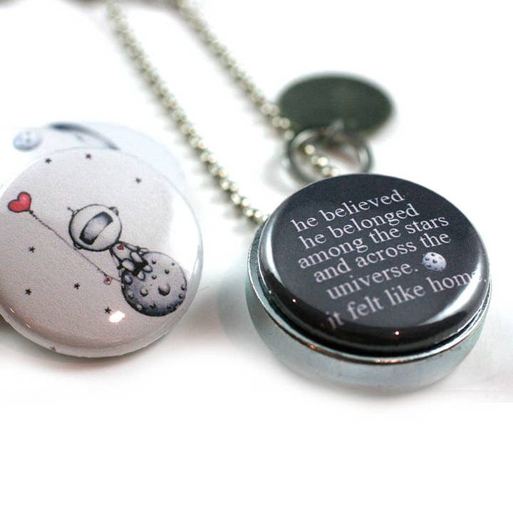 Polarity - Wholesale Locket Necklace - Astronaut Locket Necklace2