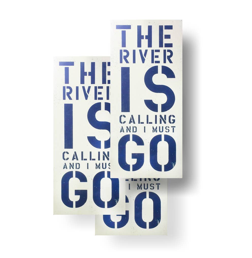 Go Jump in the Lake® - Wholesale Sign - The river is Calling 5 x 10- set of 31