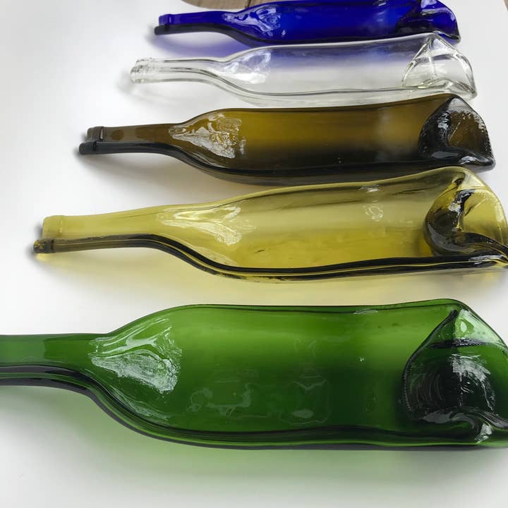 Recycled Wine Bottle Server/Spoon Rest for wholesale by Texas UpCycle