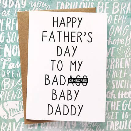 Happy Father's Day To My Daddy Card for wholesale by Honest AF Cards