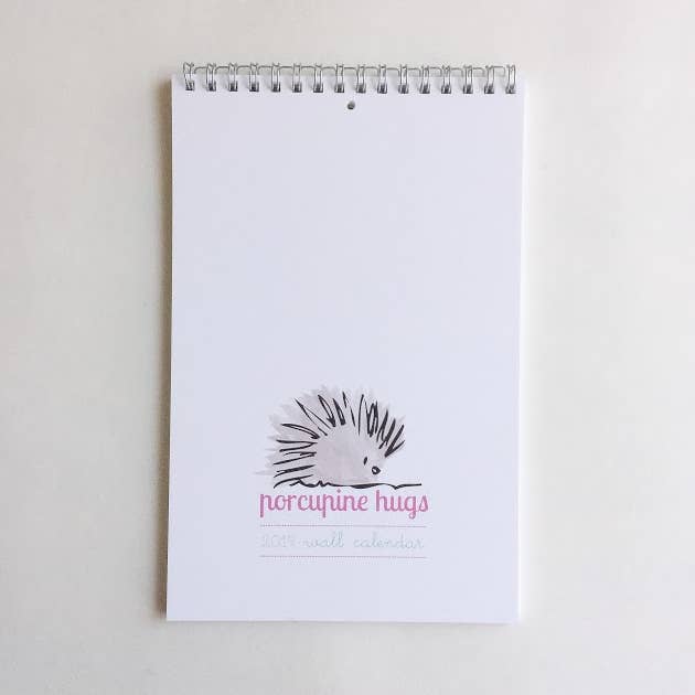 2019 Wall Calendar for wholesale by Porcupine Hugs