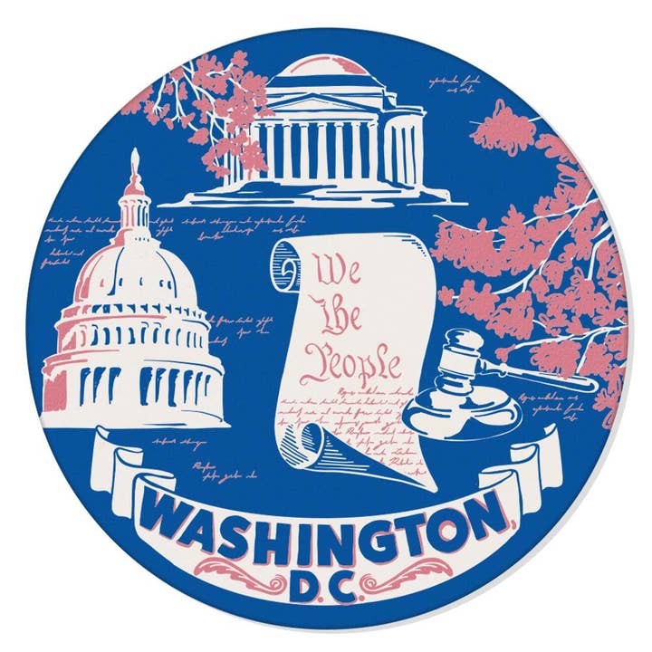 Washington D.C. Coaster for wholesale by Reyn Paper Co