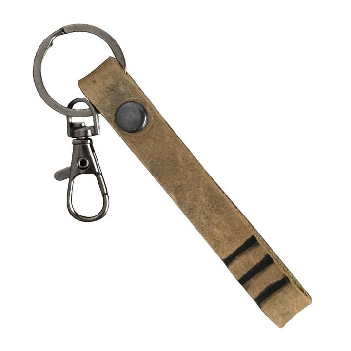 Hand Branded Keyfob - Toffee for wholesale by SKG Leather