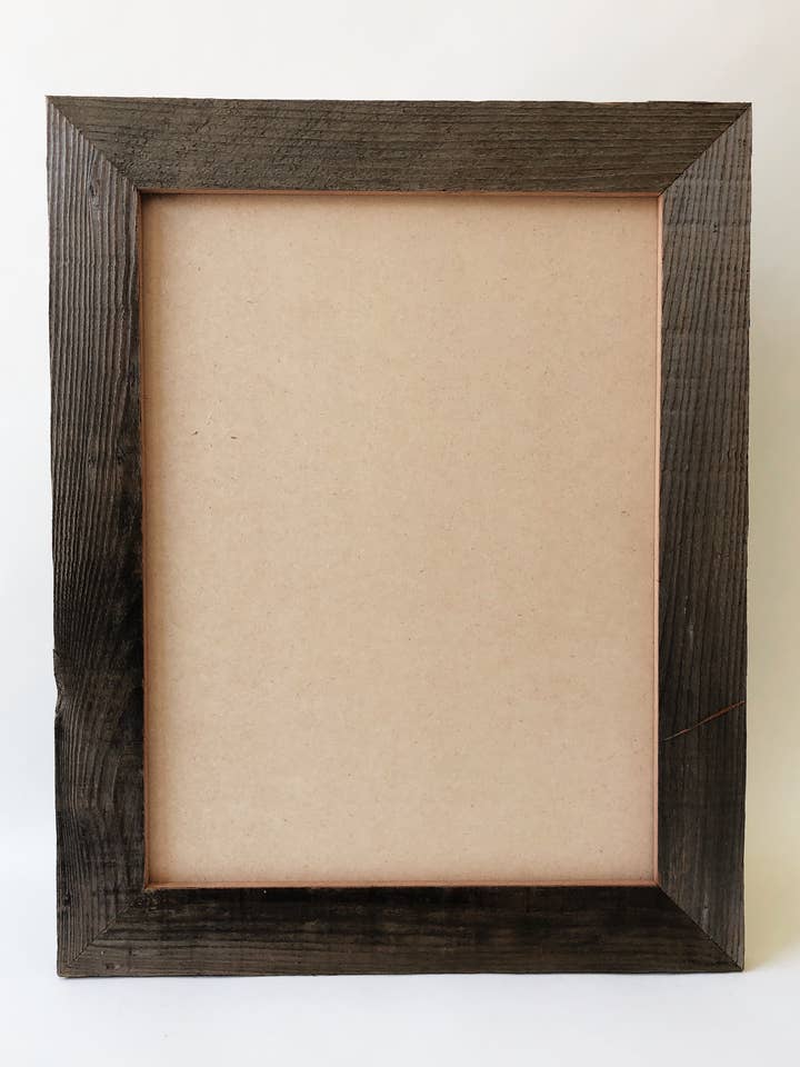Reclaimed Wood Picture Frame 12x16 Wide Frame for wholesale by Alibi Interiors