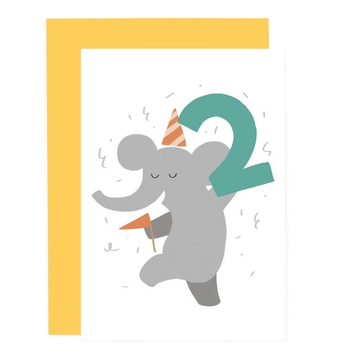 Party Animal 2 Fødselsdagskort for engroshandel hos Old English Company