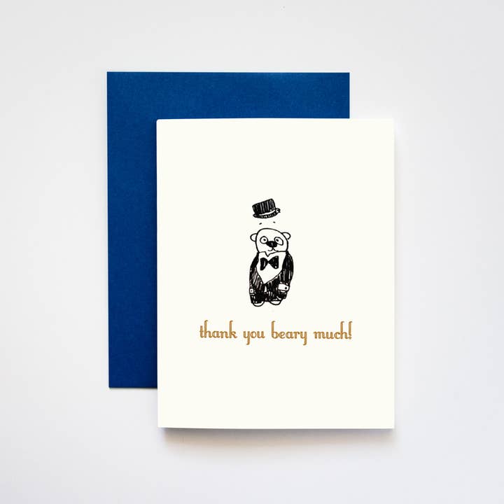 ILOOTPAPERIE - Wholesale Thank You Card - Thank You Beary Much Greeting Cards