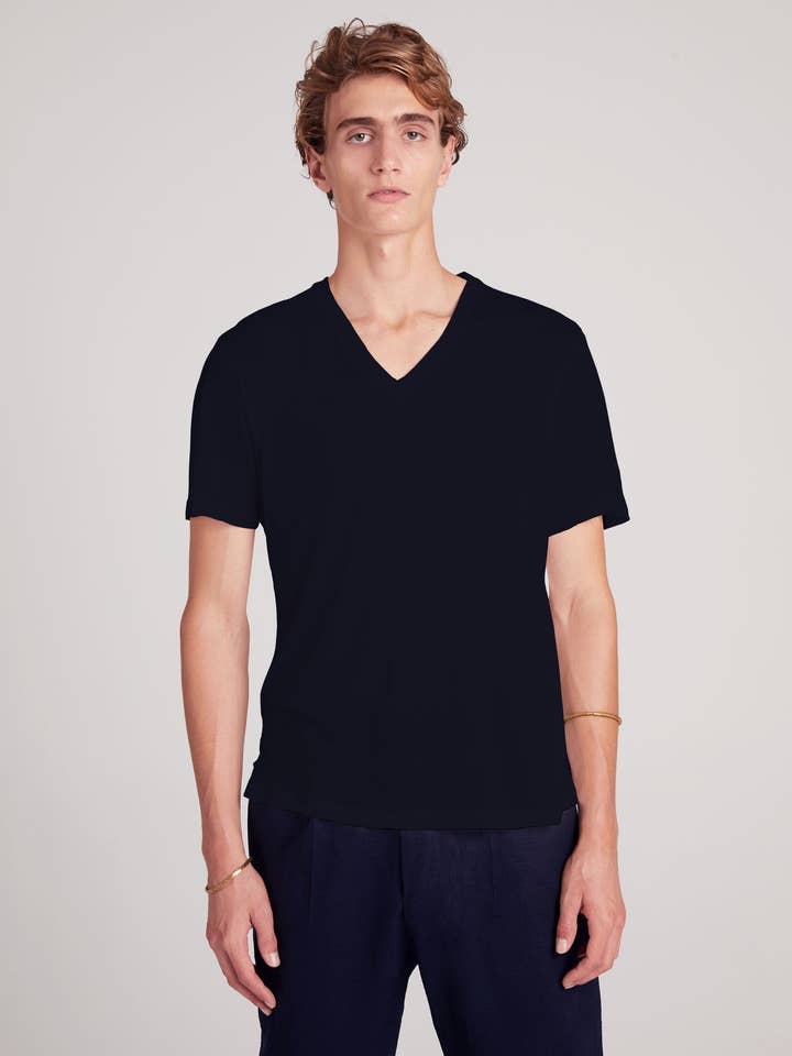 Base Tee Med Jersey - Black for wholesale by A.Lynn
