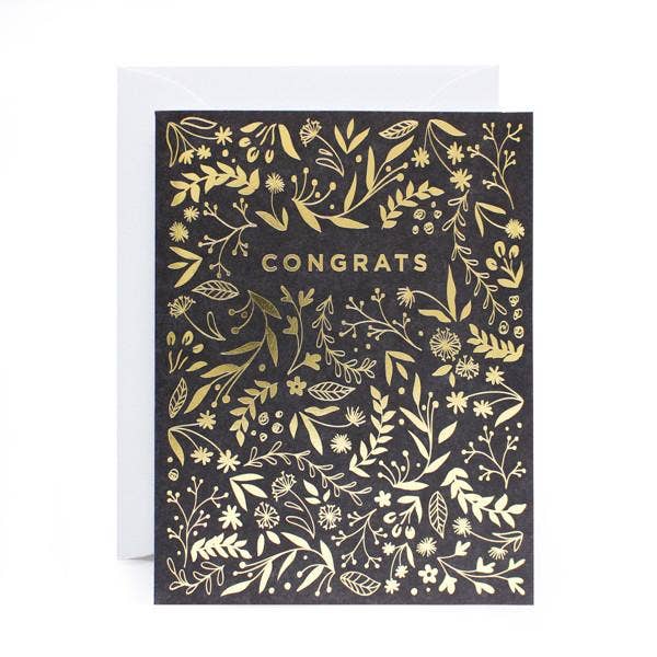 Carte d'aluminium Motif Félicitations pour la vente par Alexis Mattox Design