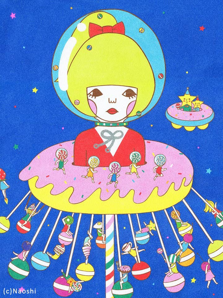 【Impresión artística 13×19】Paseo en oscilación -Noche fantástica- para venta al por mayor de Naoshi