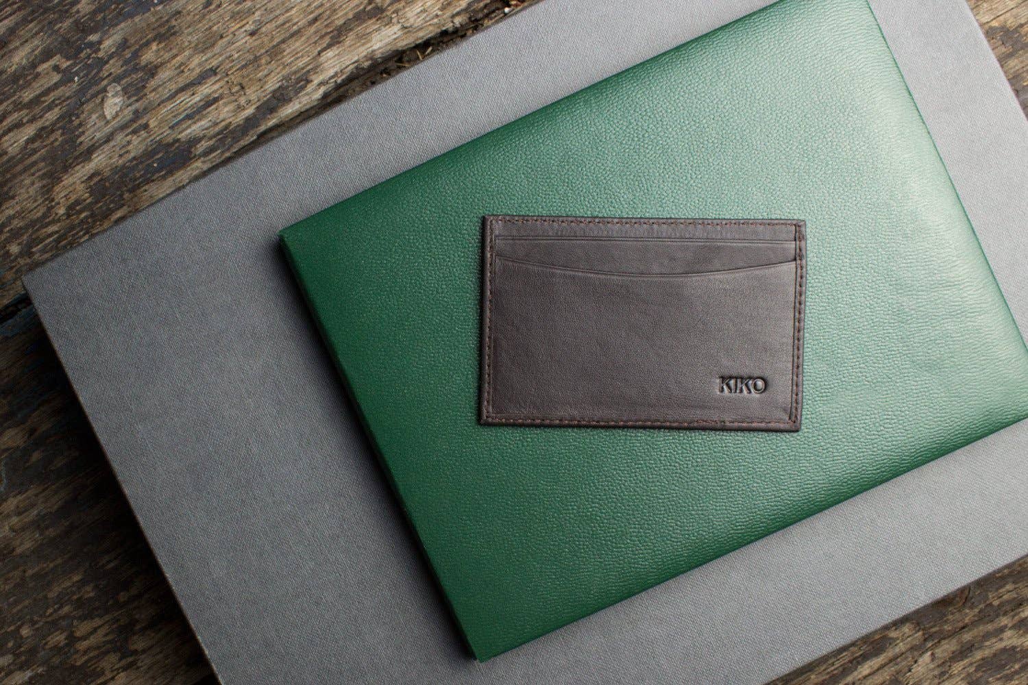 Kiko Leather – Großhandel Kartenetui – Unisex – Braunes klassisches Kartenetui5