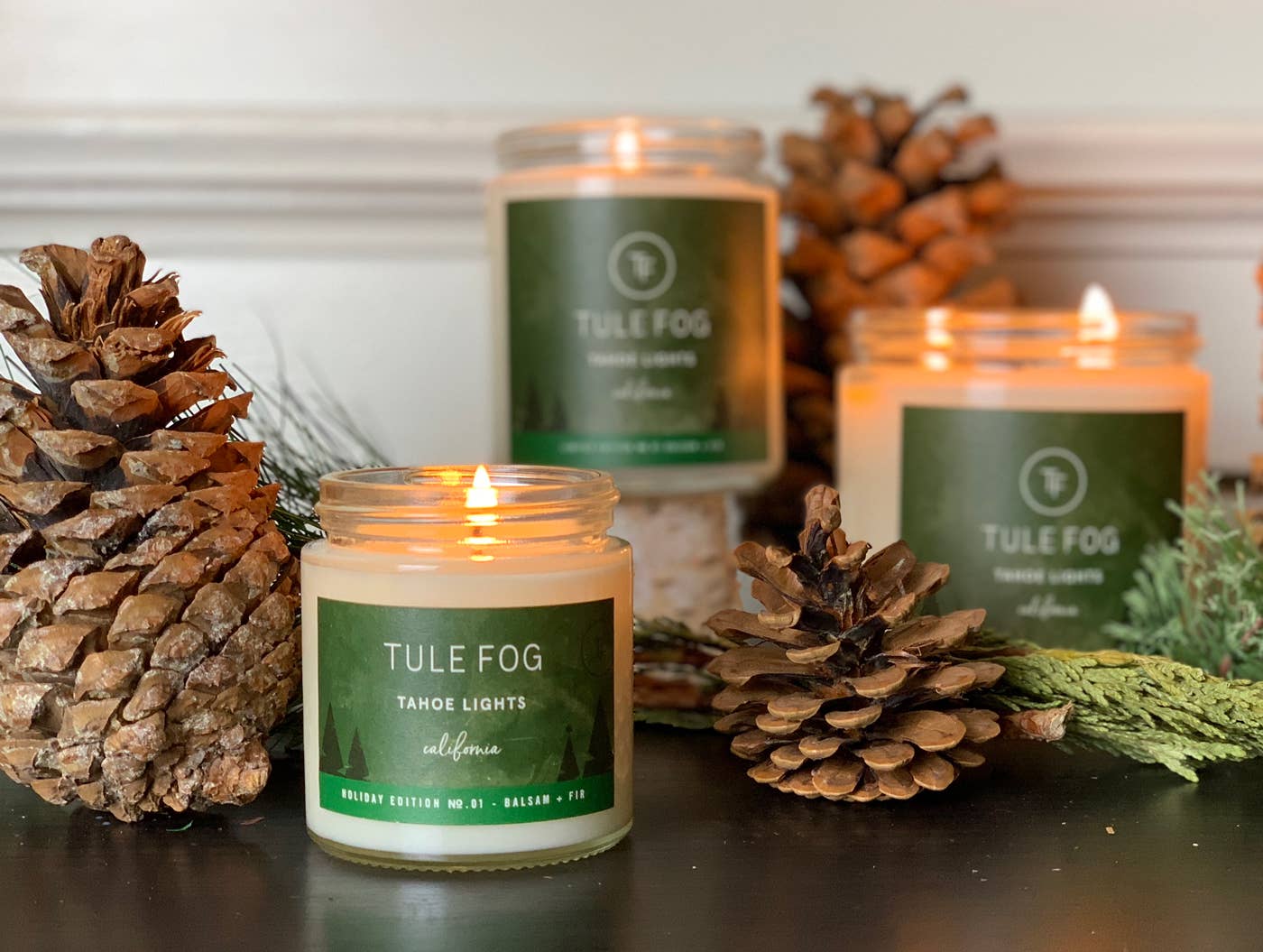 Tule Fog Candles - Wholesale Jar/Filled Candle - Tahoe Lights Soy Candle 12oz1