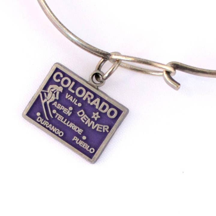 Colorado State Charm Bracelet, Necklace, or Charm Only for wholesale by Gleeful Peacock