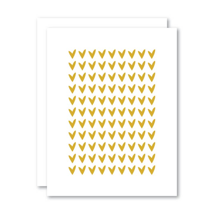 Cuori d'oro/Biglietto per la vendita all'ingrosso da parte di Stevie + Bean Paperie